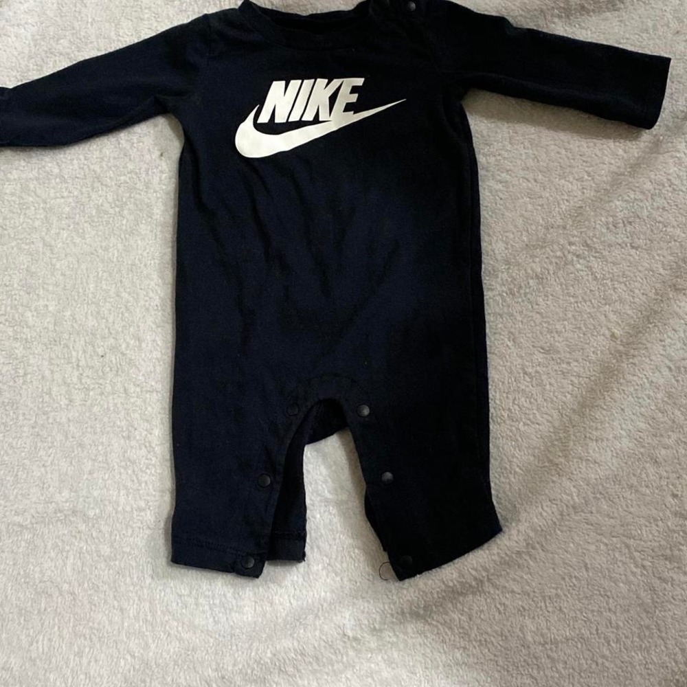Nike black baby romper